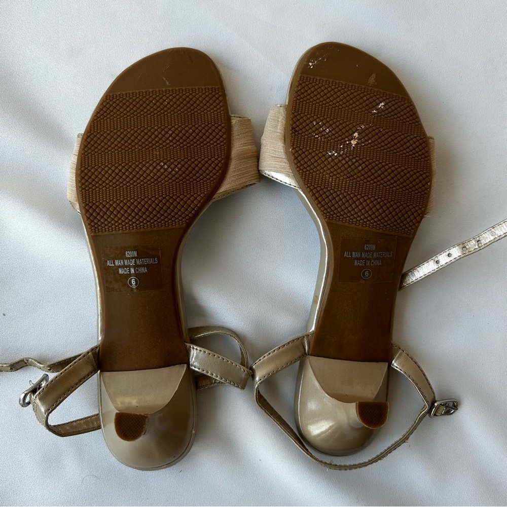 Coloriffics Tan and Rhinestone Sandals - Picture 3 of 3